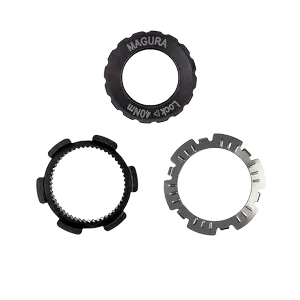 Adaptateur Center Lock pour disque + lockring, axes traversants (cannelures externes)