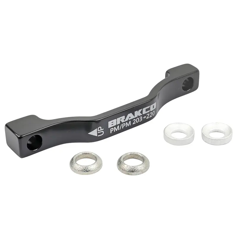 Adaptateur - Rehausse Frein A Disque VTT Post-Mount Avant - Arrière Brakco Étrier 203 mm Pour Disque 220 mm