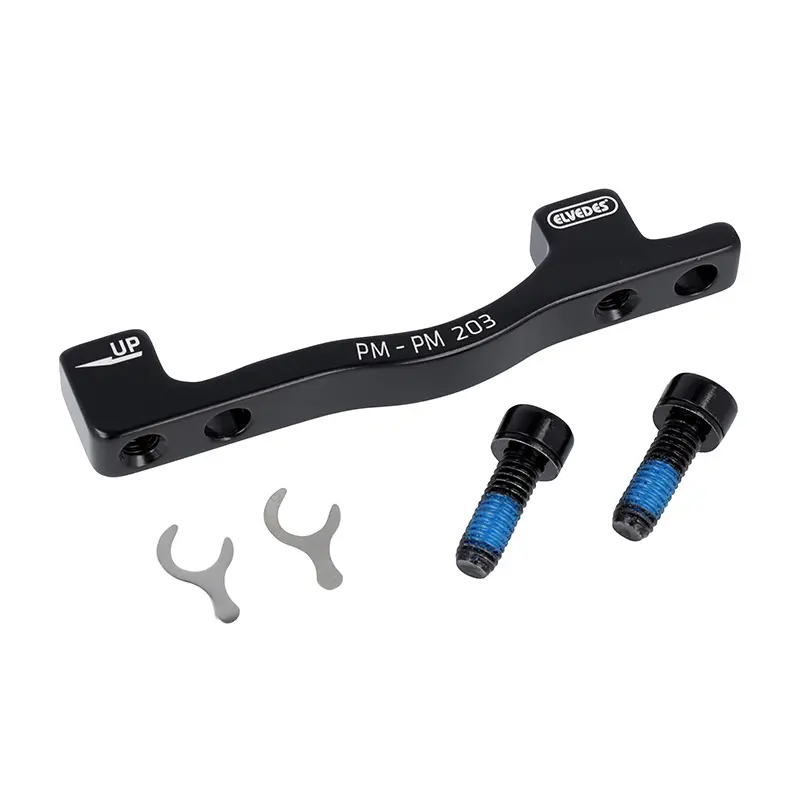 Adaptateur - Rehausse Frein A Disque VTT Post-Mount Avant - Arrière Elvedes Sur Fourche - Cadre Étrier 160 mm Pour Disque 203 mm
