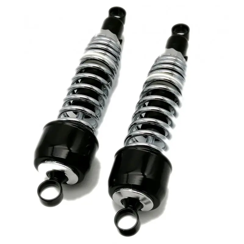 Amortisseurs moto universels 325 mm Noir/Chrome