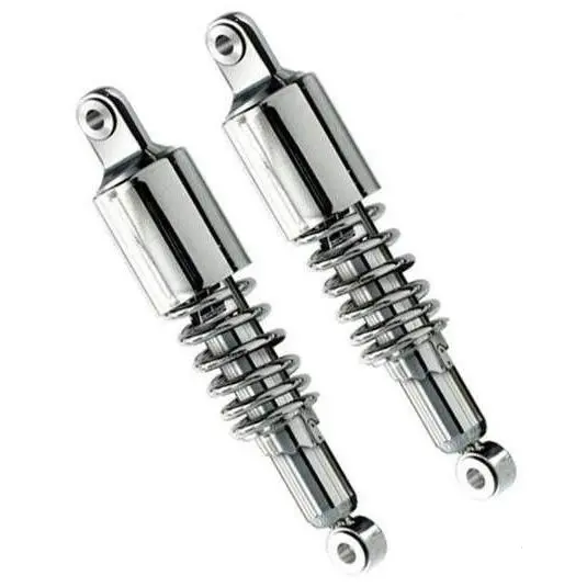 Amortisseurs moto universels RD222-P ressort chrome cache 100mm-280 à 370 mm | YSS