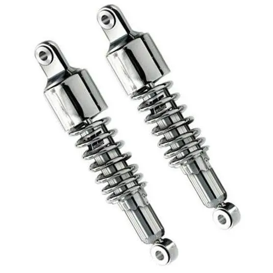 Amortisseurs moto universels RD222-P ressort chrome cache 60mm-280 à 370 mm | YSS