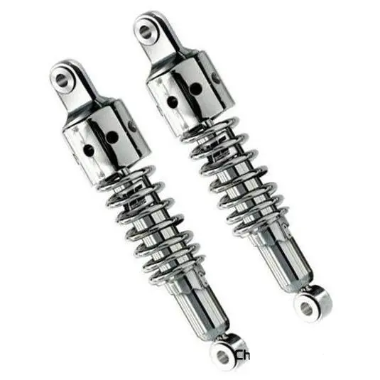 Amortisseurs moto universels RD222-P ressort chrome cache perforé-280 à 370 mm | YSS