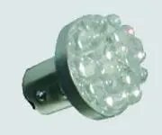 Ampoule de leds ROUGE 12V 1/2W BAY15D