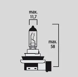 Ampoule H11 12V 55W PGJ19-2