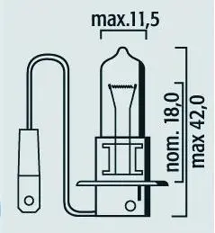 Ampoule H3 12V 55W PK22S