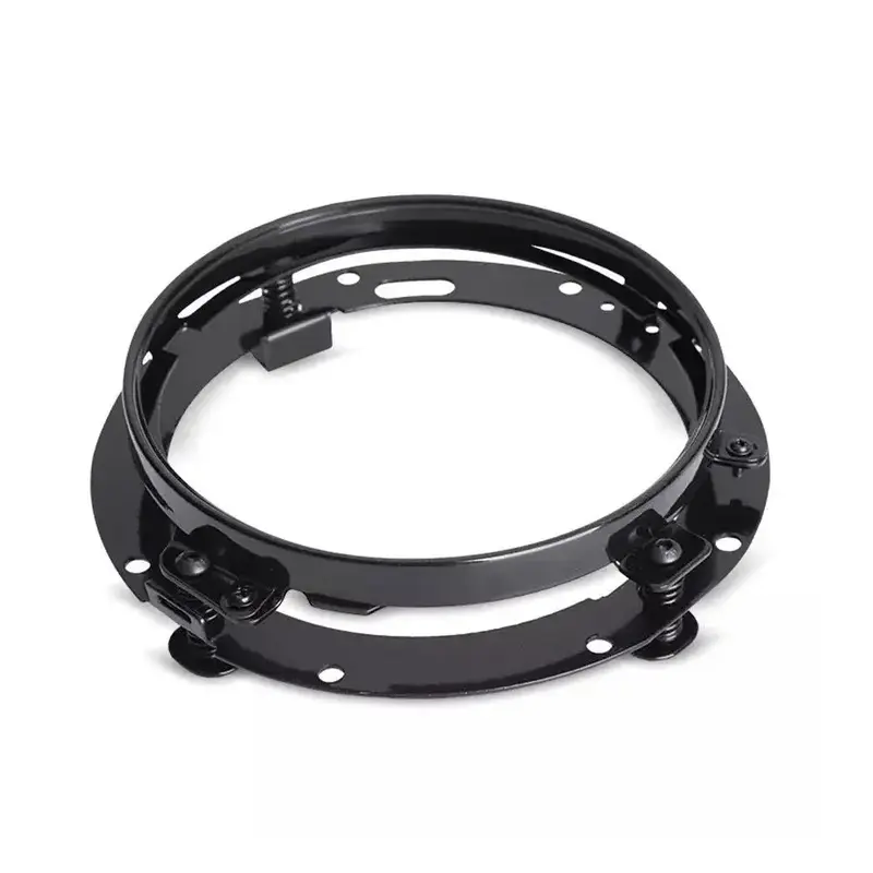 Anneau de fixation pour phare  7" compatible avec Harley  - Noir