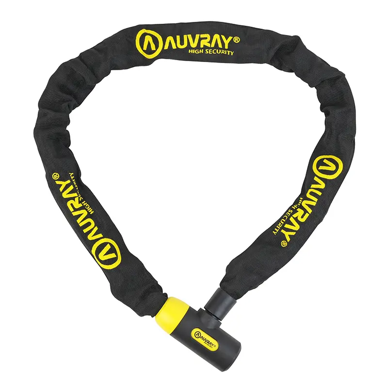 Antivol A Chaîne Auvray C.Bloc A Serrure Intégrée 1.20M Lasso Maillon Diam 10 mm