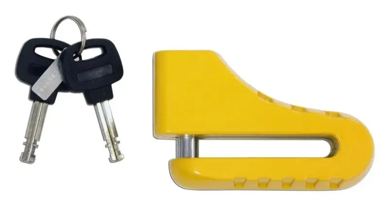 Antivol moto - Bloque Disque Moto Ø10mm Jaune