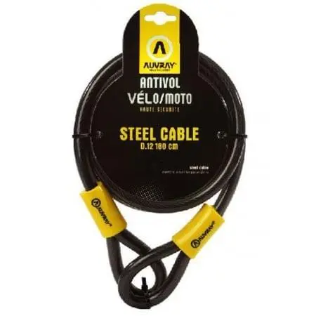 ANTIVOL STEEL CABLE D.12 en 1 800 MM