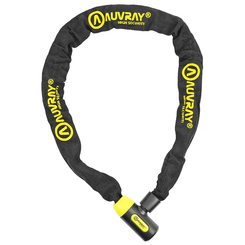 Antivol Vélo Chaîne A Clé Auvray Spécial Loueur C-Bloc Diam 6 mm Long 90 cm Avec Serrure Intégrée (Vendu A L'Unite) Niveau Sécurité 6-10