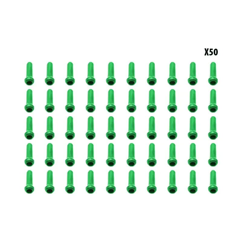 Arrets de cables vert x50 pcs