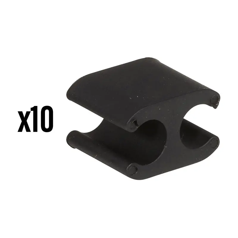 Attache Gaine Frein-Dérailleur Elvedes Noir 2,5 - 5 mm (Vendu Par 10) -Compatible Di2-