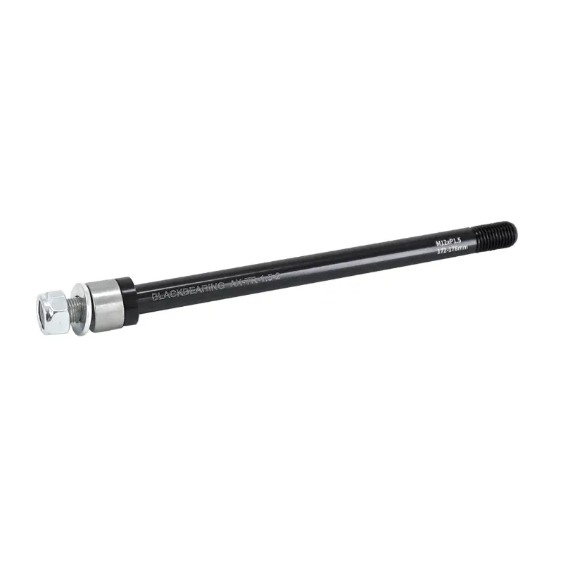 Axe Traversant - Remorque Roue Arrière Blackbearing Filetage M12X1.5 mm Pour 12X142-148 (172-178 mm) Avec Entretoise