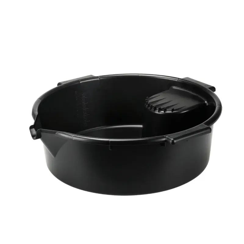 Bac De Vidange Multi-Usages Pressol En Polyethylene Gradue Avec Poignées Noir 6L (Vendu A L'Unite)