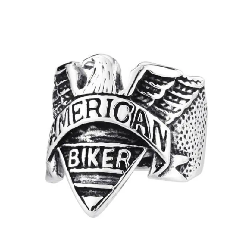 Bague biker - American biker