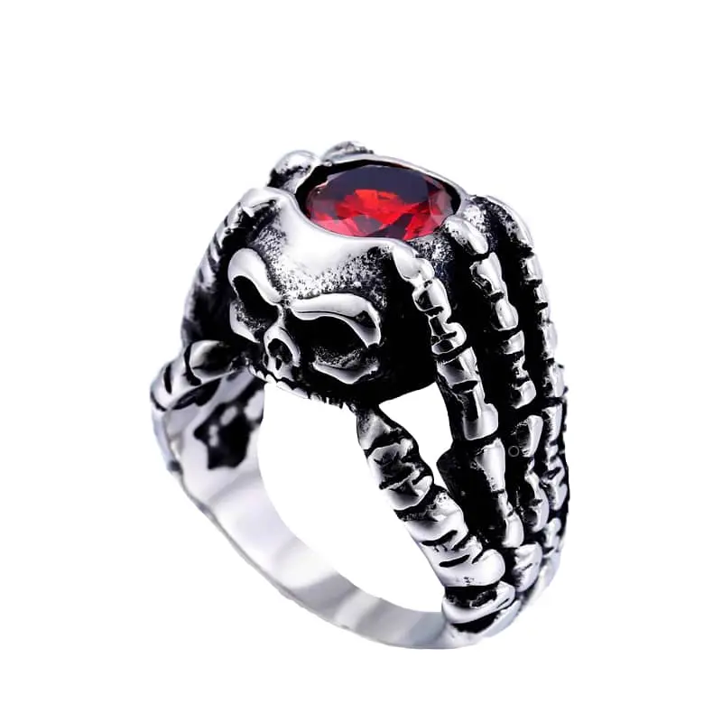 Bague biker - Bloody Skull