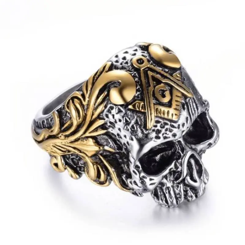Bague biker - Brotherhood Skull