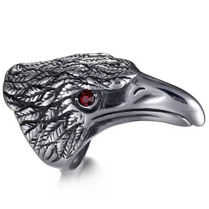 Bague biker - Crimson Eagle