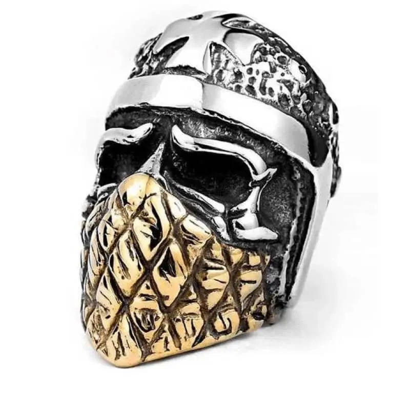 Bague biker - Golden Knight