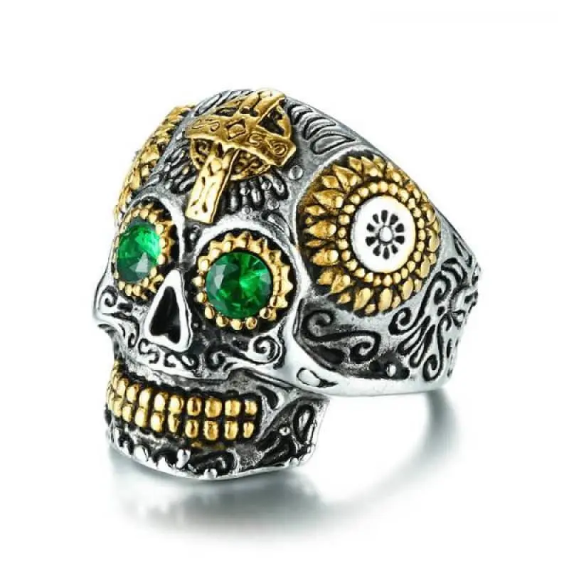 Bague biker - Green Reaper