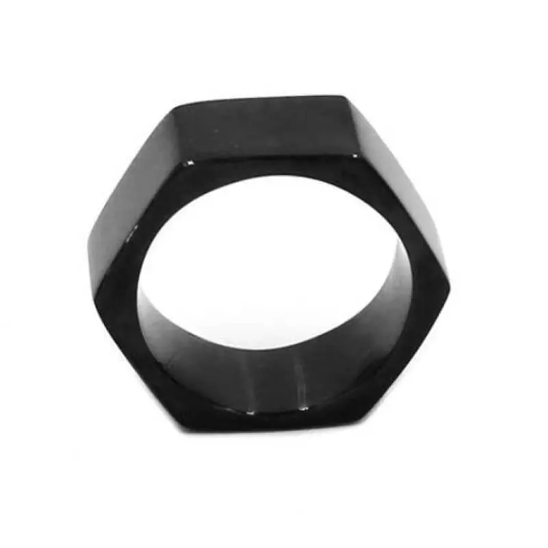 Bague biker - Hexa Steel