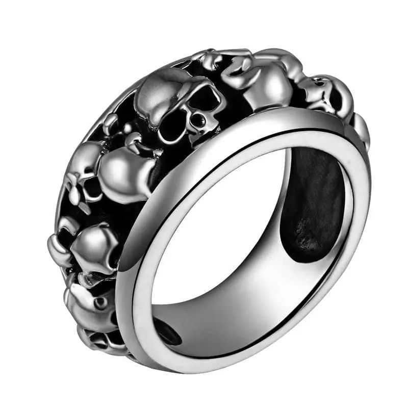 Bague biker - Skull Legion