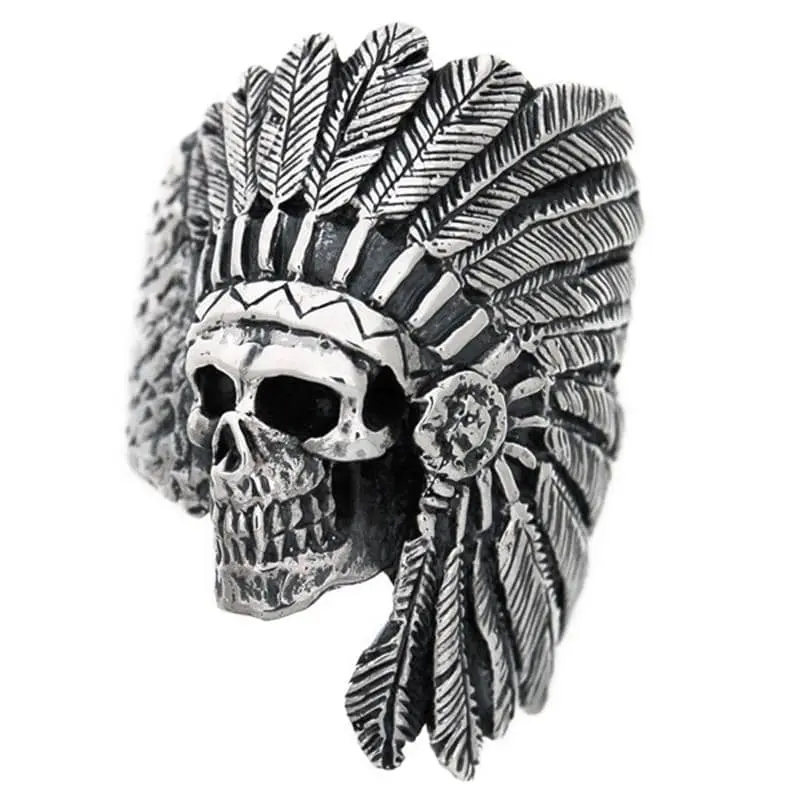 Bague biker - Tribal Chrome