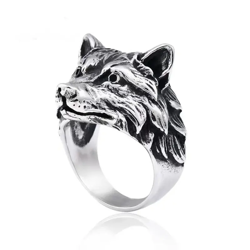 Bague biker - Wolf Fang