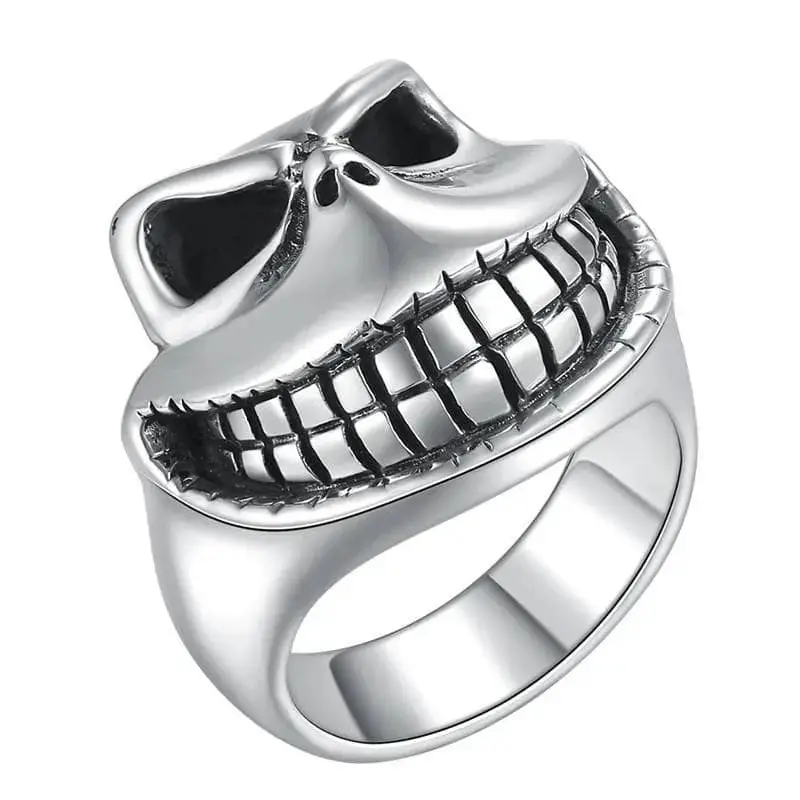 Bague motard joker (Argent)
