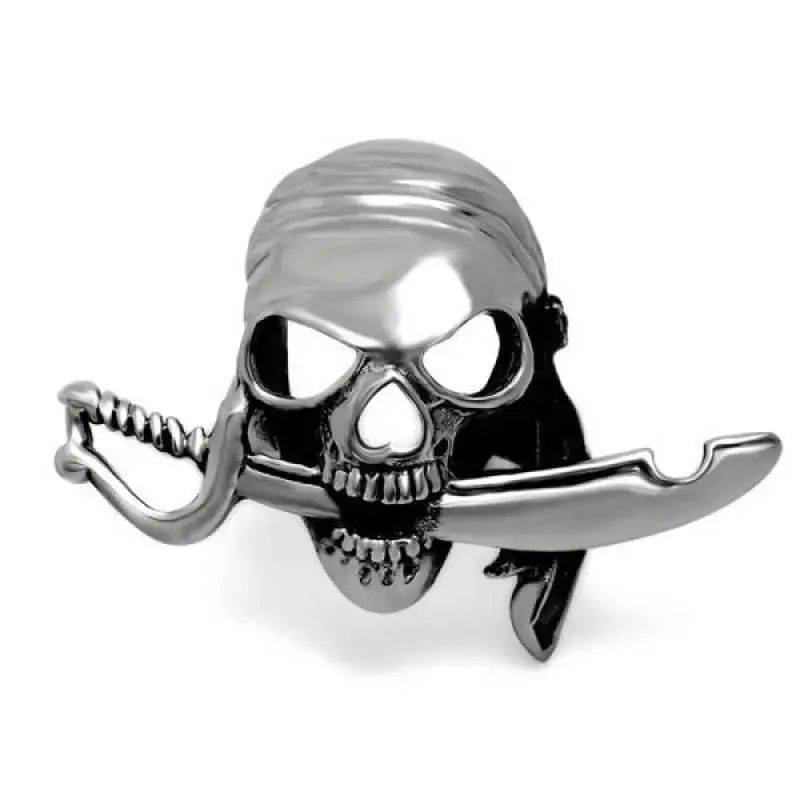 Bague motard pirate