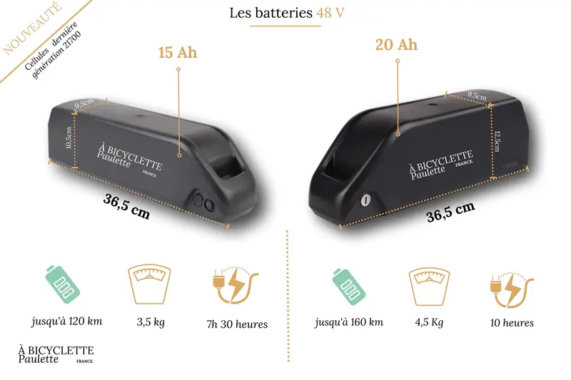 BATTERIE POUR KIT ÉLECTRIQUE 48 V