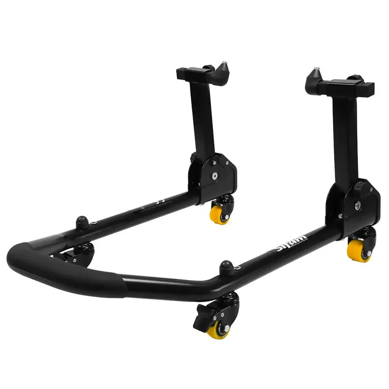 Bequille leve moto avant pliable a roulette | LEV118