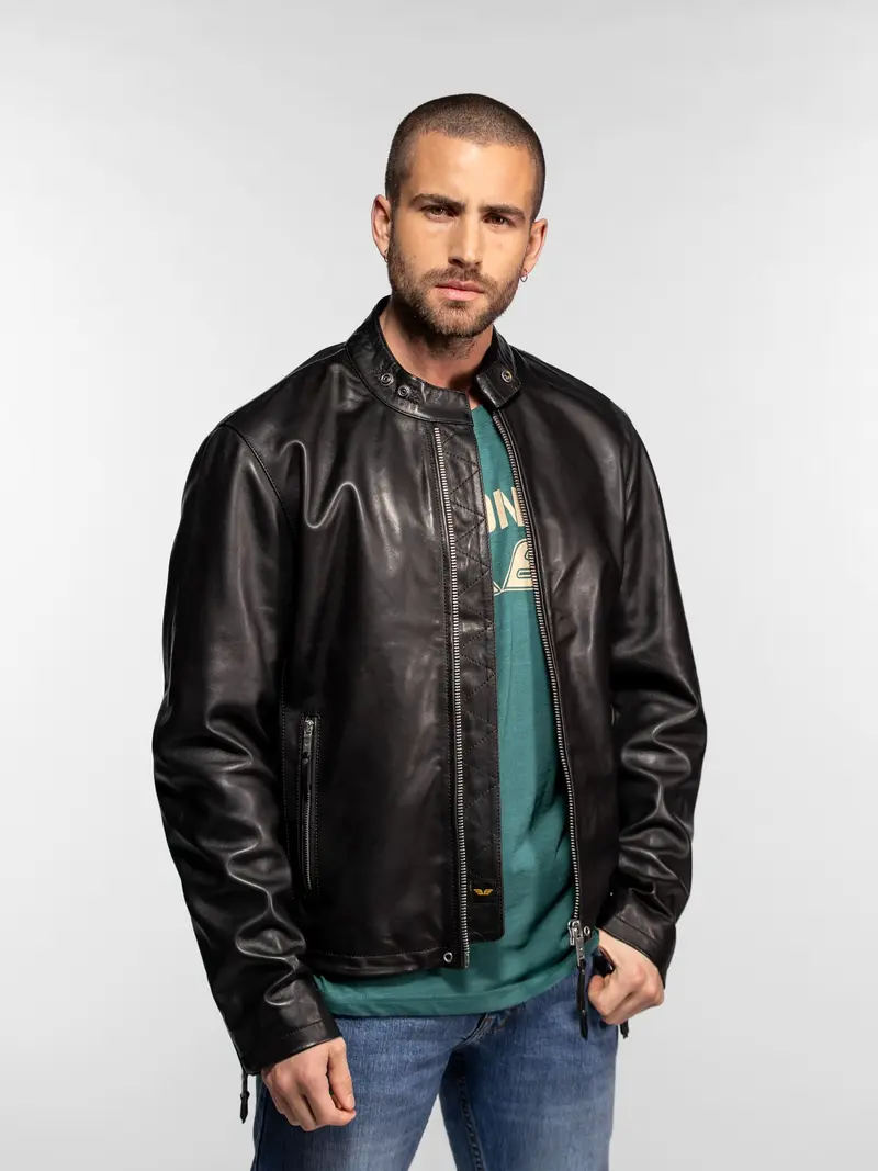 Bethel - Blouson cuir motard