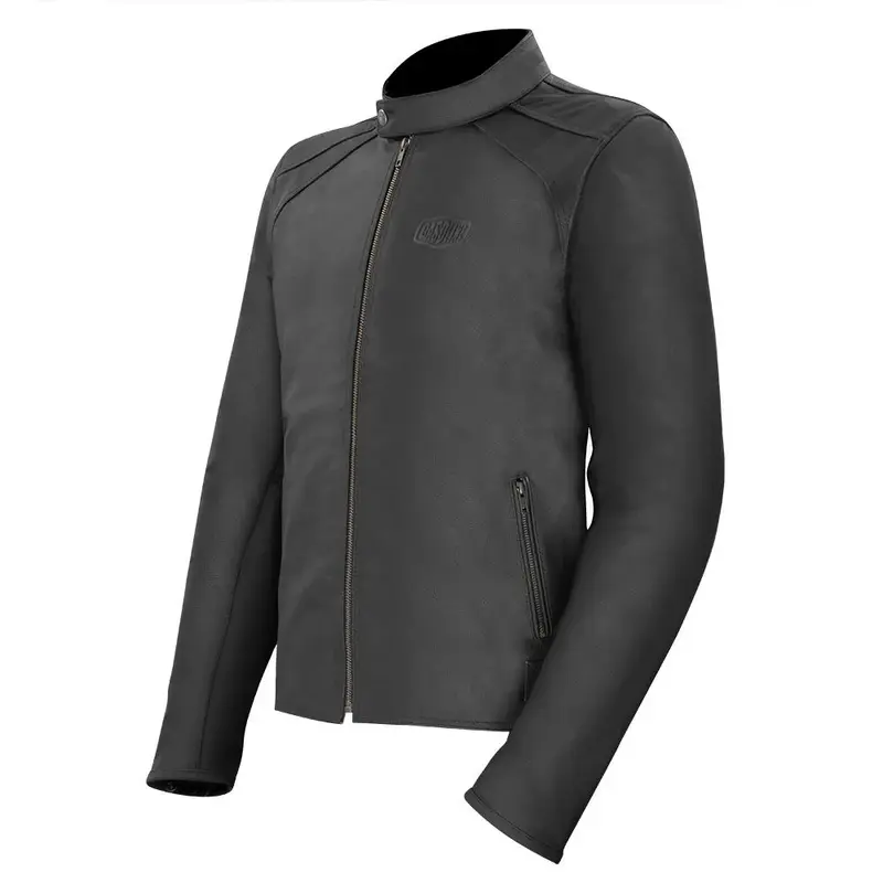 Blouson Cuir Moto Homme Vintage Veracity GASOLINE - Certifié CE EN17092