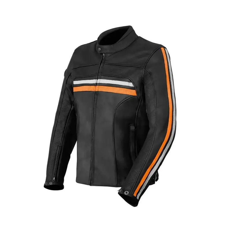 Blouson cuir vintage moto - Homme