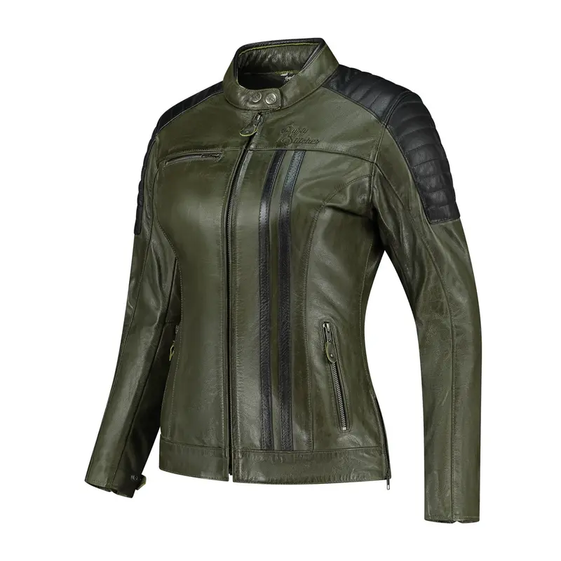 Blouson de moto femme A - Jack Alice vert
