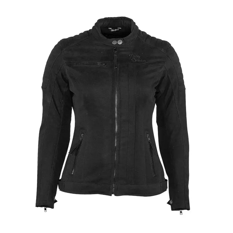 Blouson de moto femme - Jack Lauren V2 noir