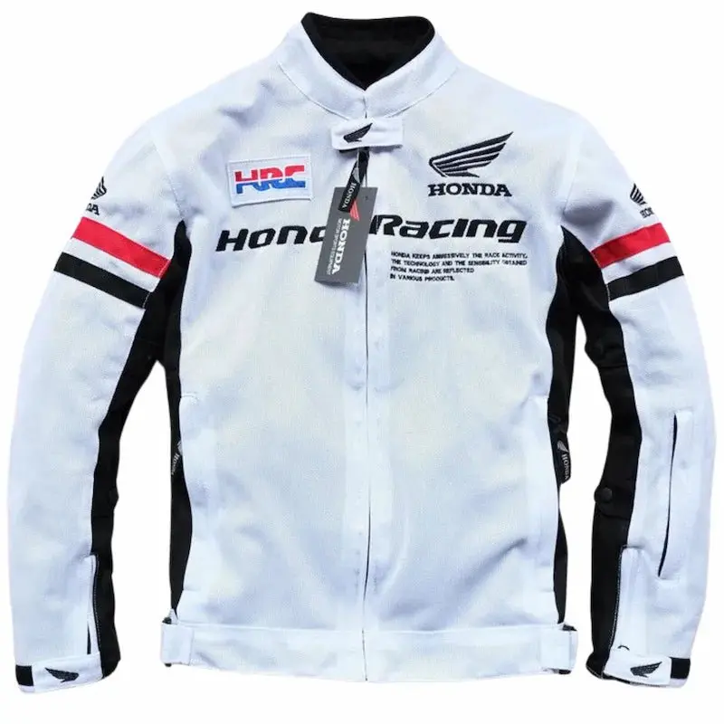Blouson moto été blanc | Honda Racing HRC