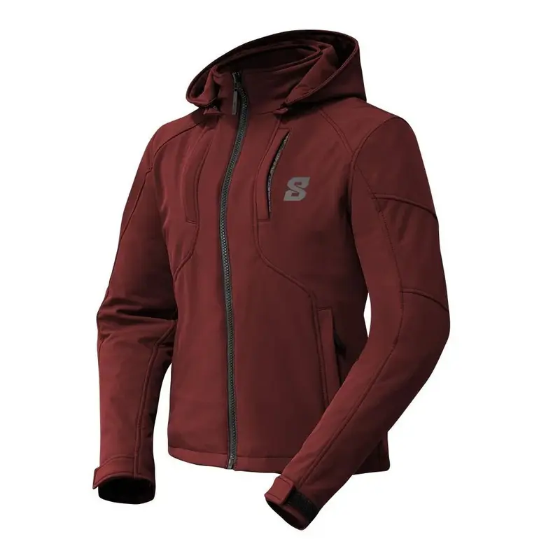 Blouson moto femme - Spring Rouge Bordeaux