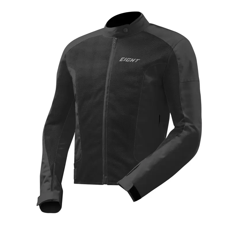 Blouson moto homme été - EIGHT Aero noir