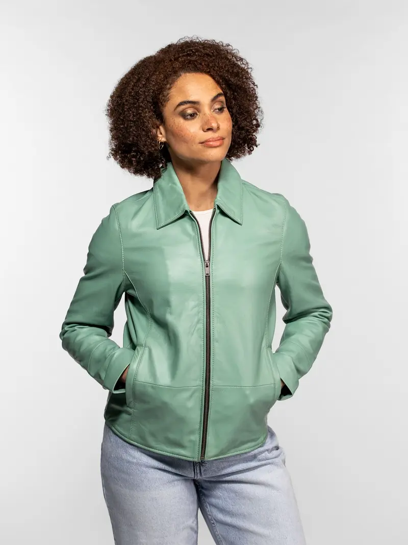 Bluebell - Blouson cuir femme