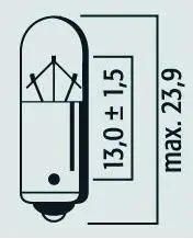 Boîte 10 ampoules 12V 4W BA9S