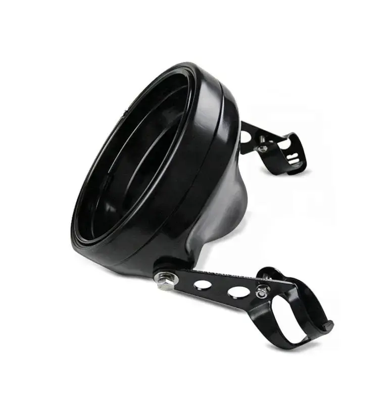 Boîtier pour Phare LED moto 7" Universel + supports de fourche 35-43mm