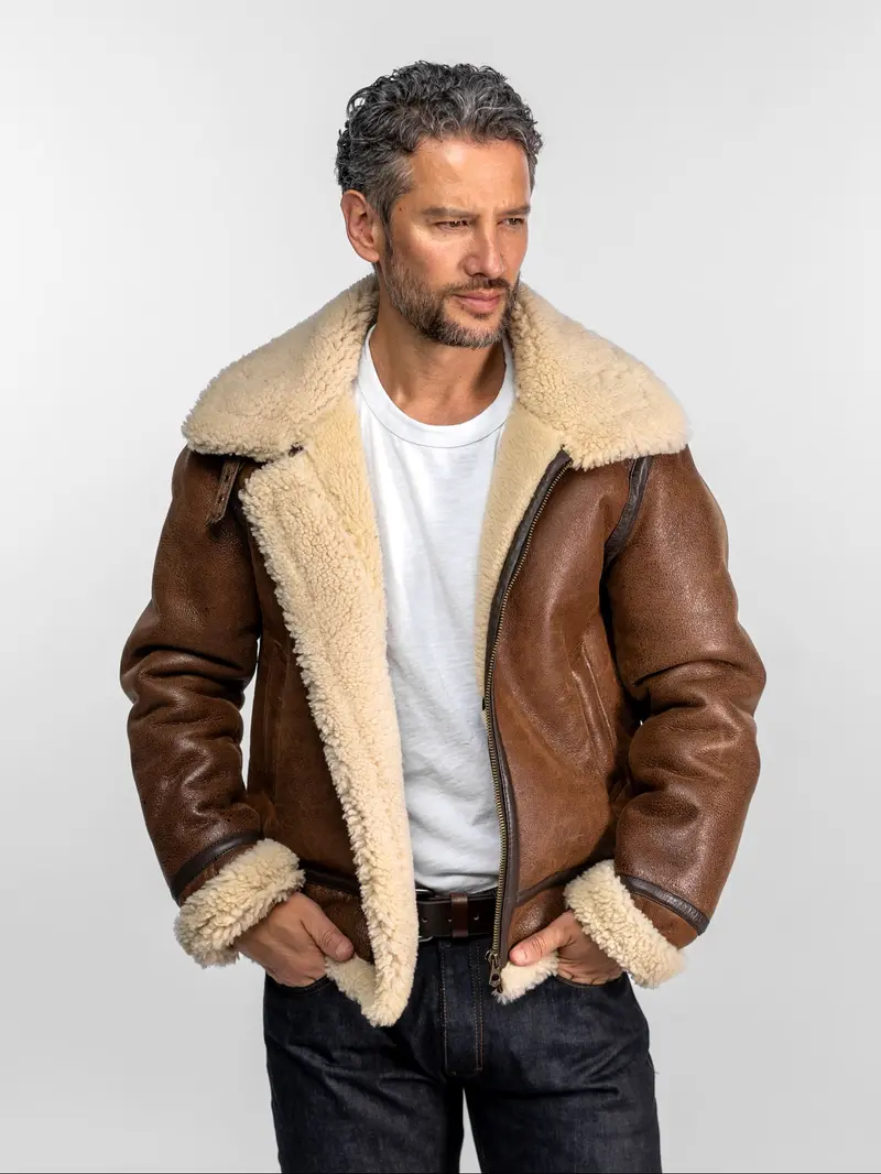 Bombardier - Blouson aviateur cuir homme