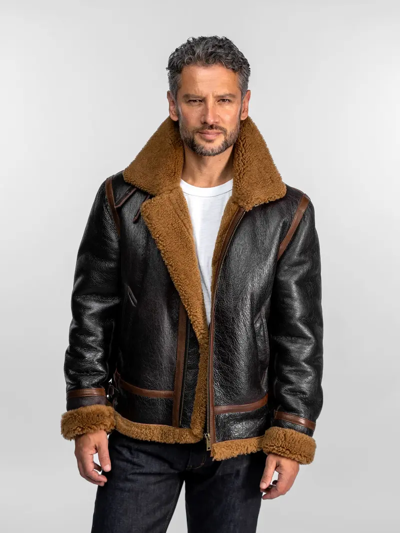 Bombardier dfh - Blouson cuir homme