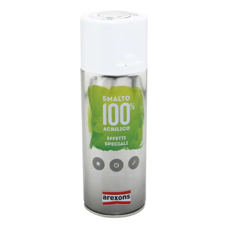 Bombe De Peinture Arexons Acrylique 100 Gris Effet Chrome Aerosol 400 Ml (3438)