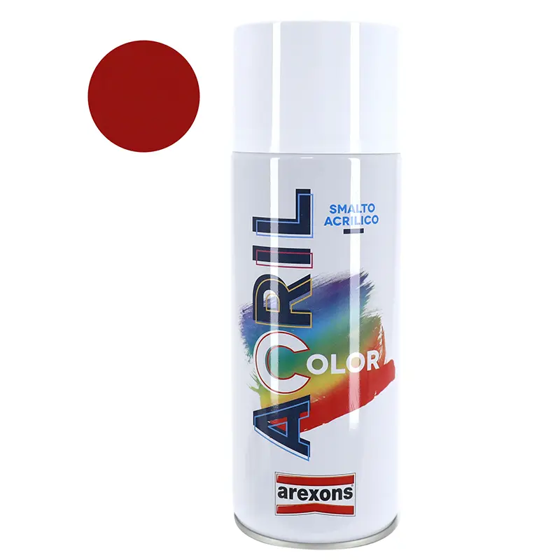 Bombe De Peinture Arexons Acrylique 100 Rouge Rubis Aerosol 400 Ml (3615)