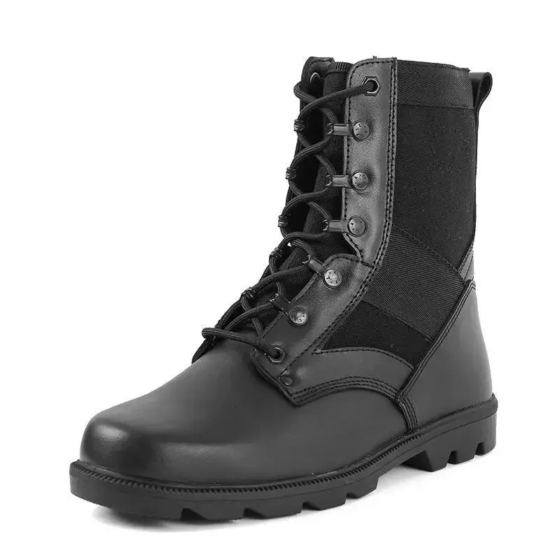 Botte rangers motard homme - Cuir