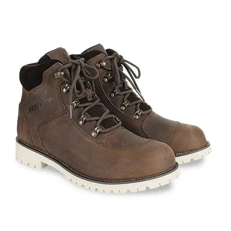 Bottes de moto en Cuir pour homme